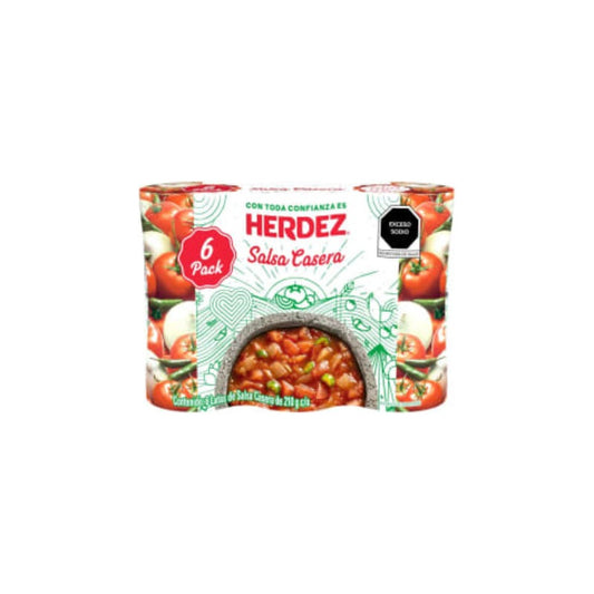 Salsa Casera Herdez Con 6 Piezas De 210 Grs