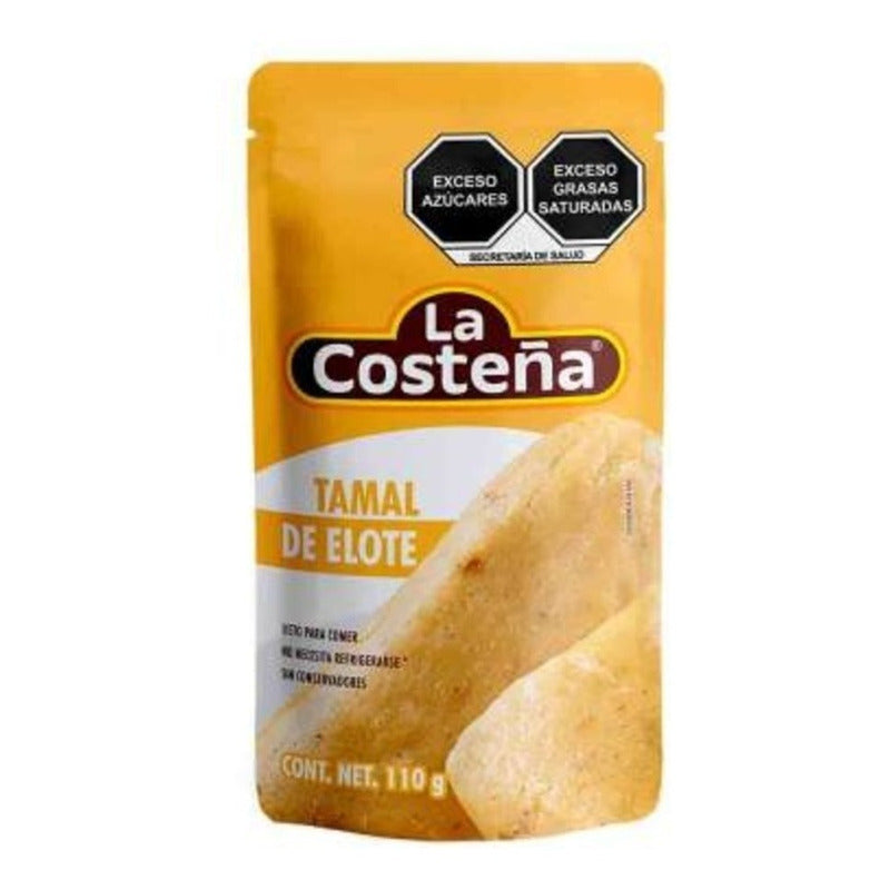Tamal De Elote La Costeña Para Calentar Bolsa Sobre 110 Gr