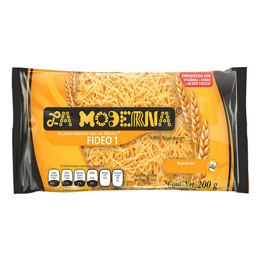 Sopa La Moderna Pasta De Sémola De Trigo Durum 200g Fideo 1