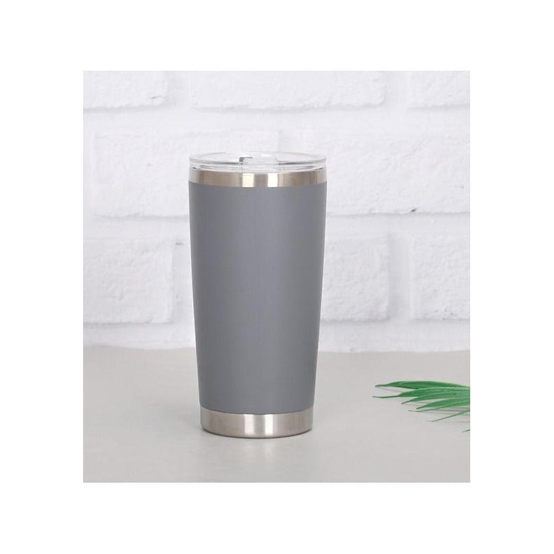 Vaso Termo De Acero Inoxidable 20 Oz Color Gris Vaso Termo 20 Oz