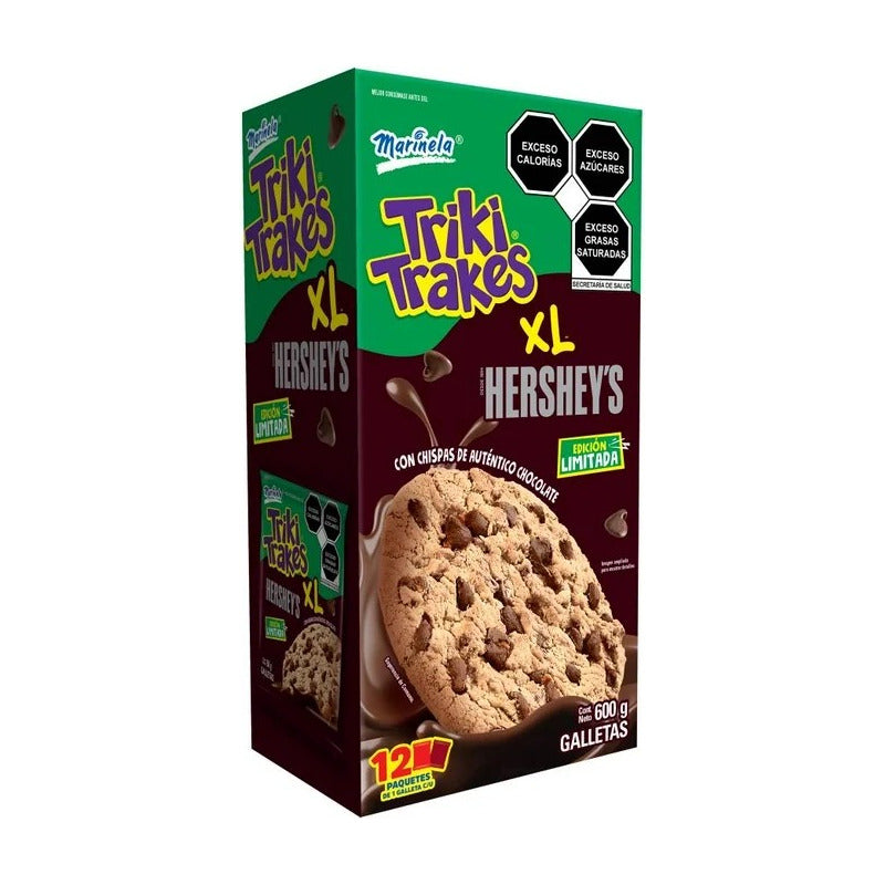Galletas Marinela Triki Trakes Xl Hershey S 12pz De 50g