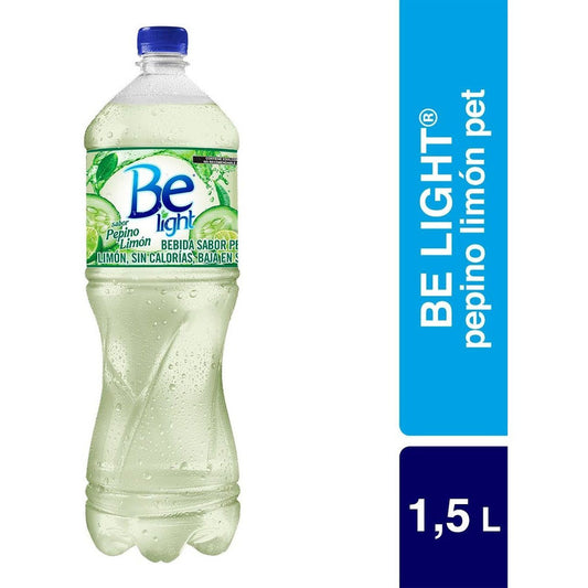 Agua Embotellada Be Light Sabor Pepino Limón 1.5l