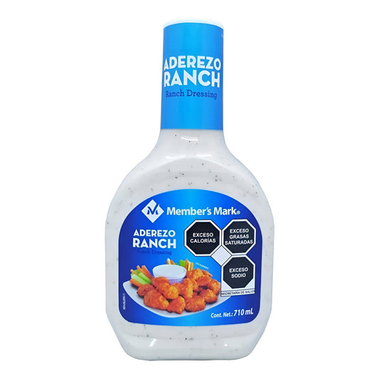 Aderezo Para Comida Sabor Ranch Member's Mark Botella De 710 Mililitros