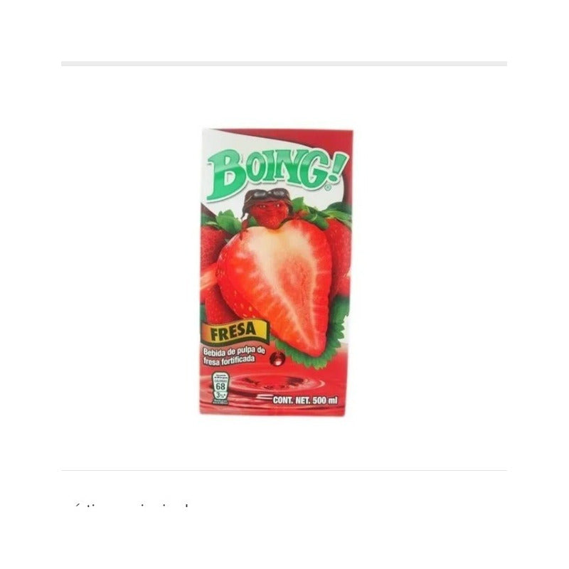 Boing Jugo Sabor Pulpa De Fresa Fortificada 500 Ml