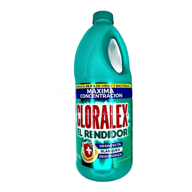 Blanqueador Cloralex El Rendidor 2 Lt Maxima Concentracion