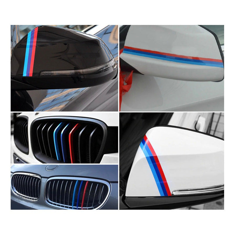 Sticker Calcomania Vinil Bandera Bmw 1 Serie I3 I8 7.5cmx1m