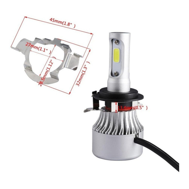 4 Sujetadores Adaptadores Foco Led H7 Vw Jeta Vento Passat - Eurotruck Mexico
