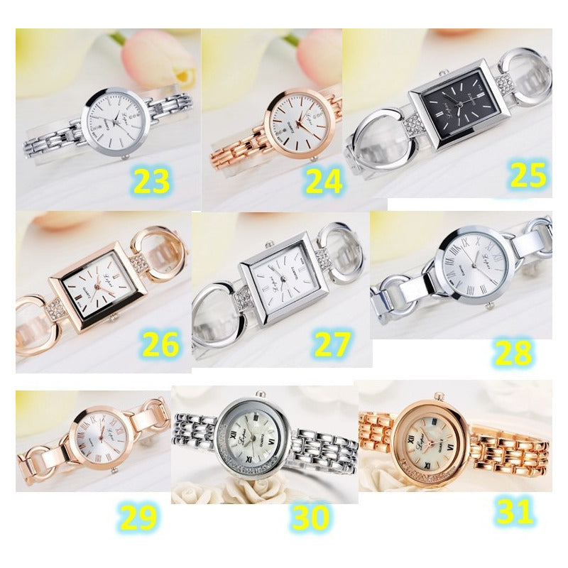 Reloj Dama Mujer Tipo Lujo Mama Pulsera