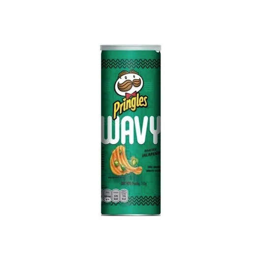 Papas Pringles Sabor Wavy Jalapeño 137 Gr Botana Crujiente