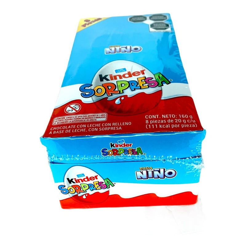 Kinder Sorpresa Niño Paquete Con 8 Huevitos Sorpresa