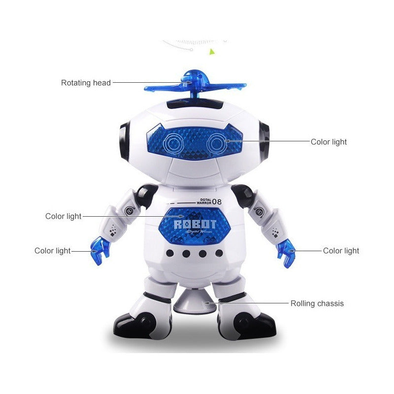 Robot Que Baila Camina Electrónico Con Música Y Luz P/niños Robot