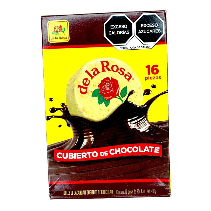 Mazapan De Chocolate Cubierto De La Rosa 16 Piezas