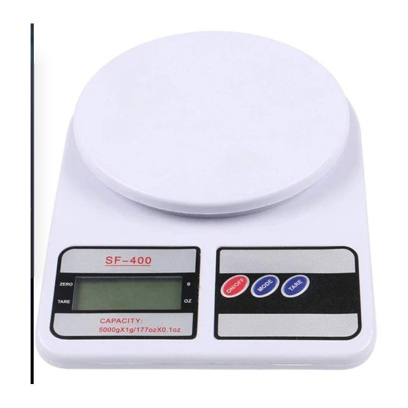 Bascula 10kg Cocina Pesar 1 Pieza 10 G Blanco