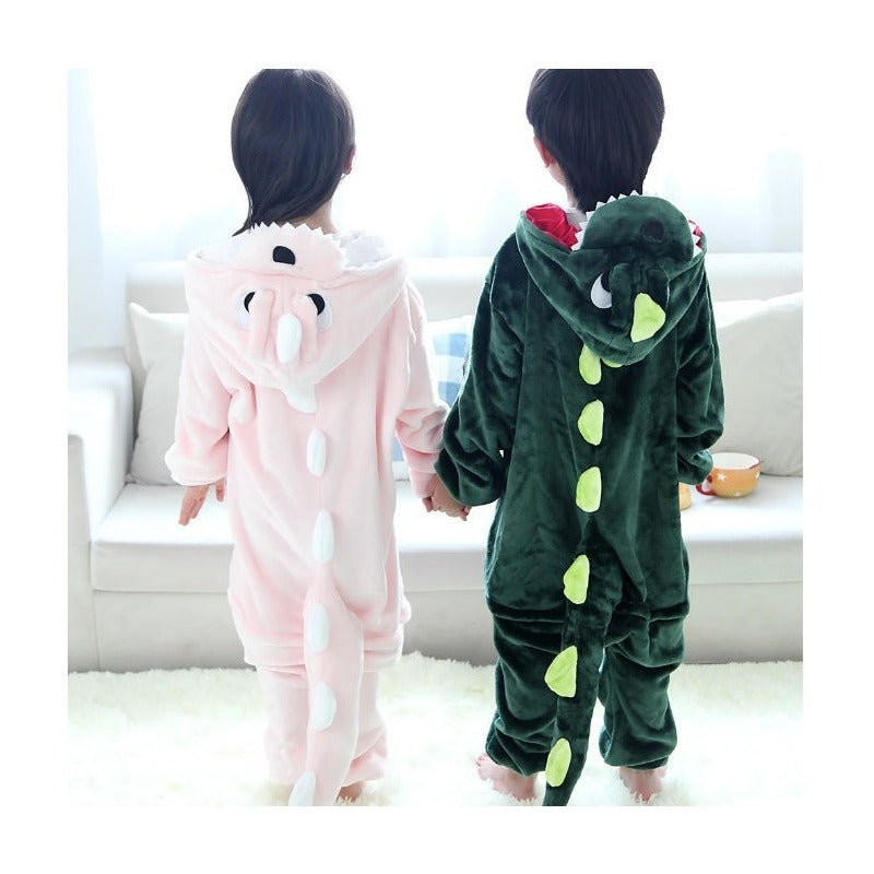 Pijama Dinosaurio Disfraz Kawaii Infantil Para Niño Mameluco