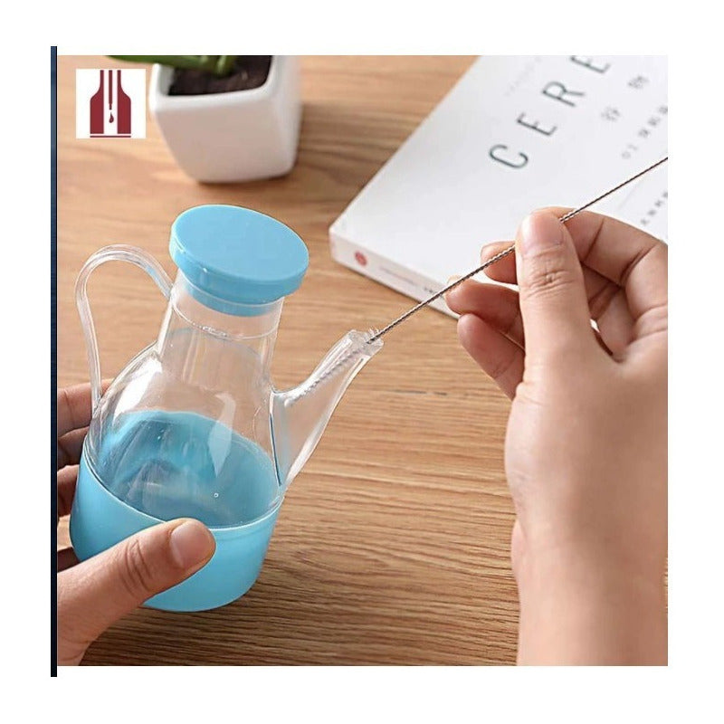 50 Cepillos Para Popotes Limpiador Acero Inoxidable 5mm Meta Plateado