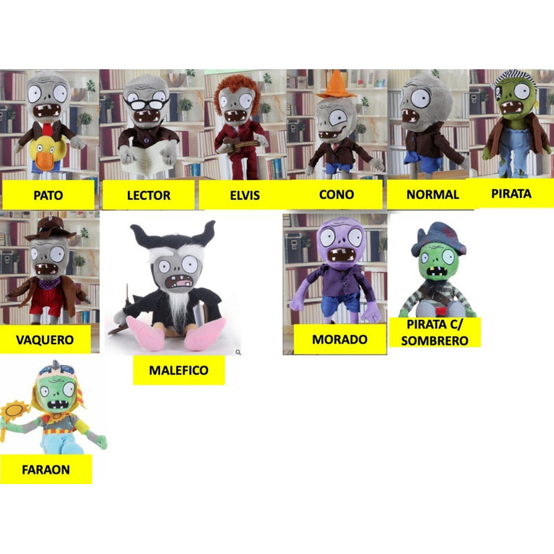 Peluche Plantas Vs Zombies 10 Piezas Envio Gratis