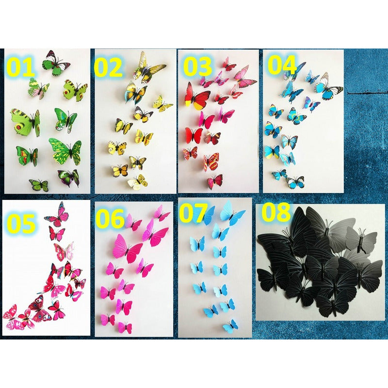 50 Mariposas Pared Refrigeracion Decoracion Con Sin Iman