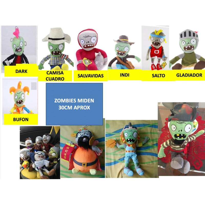 Peluche Plantas Vs Zombies 10 Piezas Envio Gratis