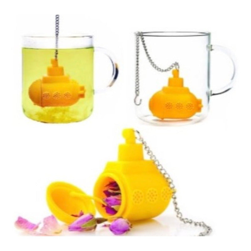 Infusor De Te Submarino Amarillo Yellow 5pz