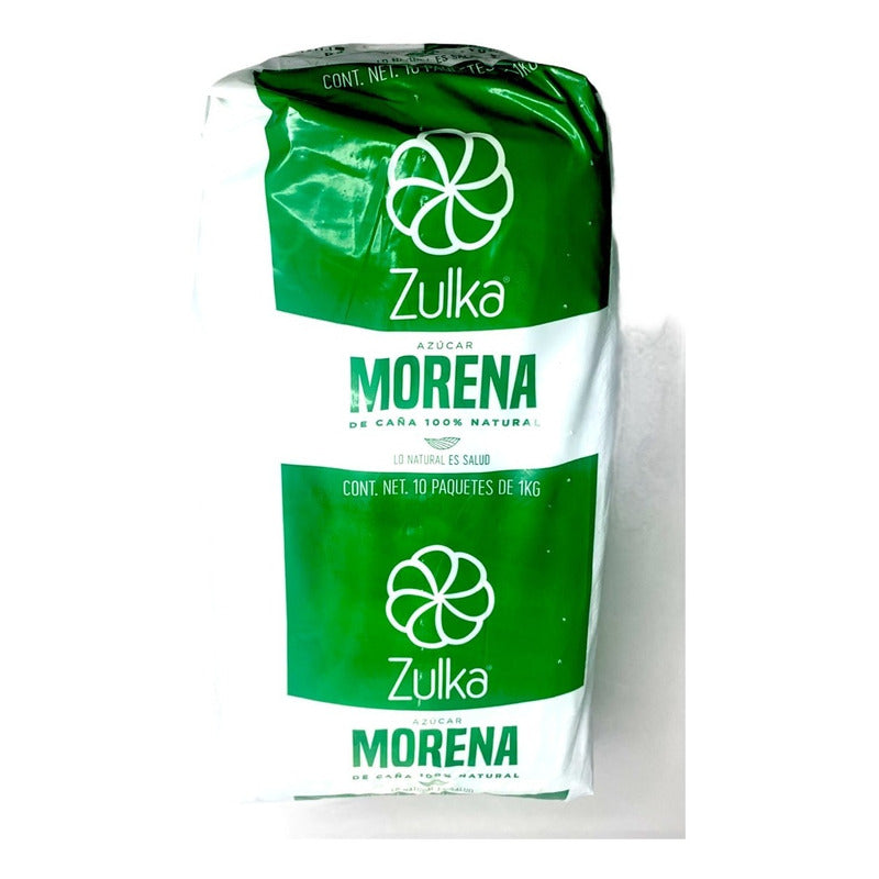 Zulka Azucar Morena 10 Piezas De 1 Kg