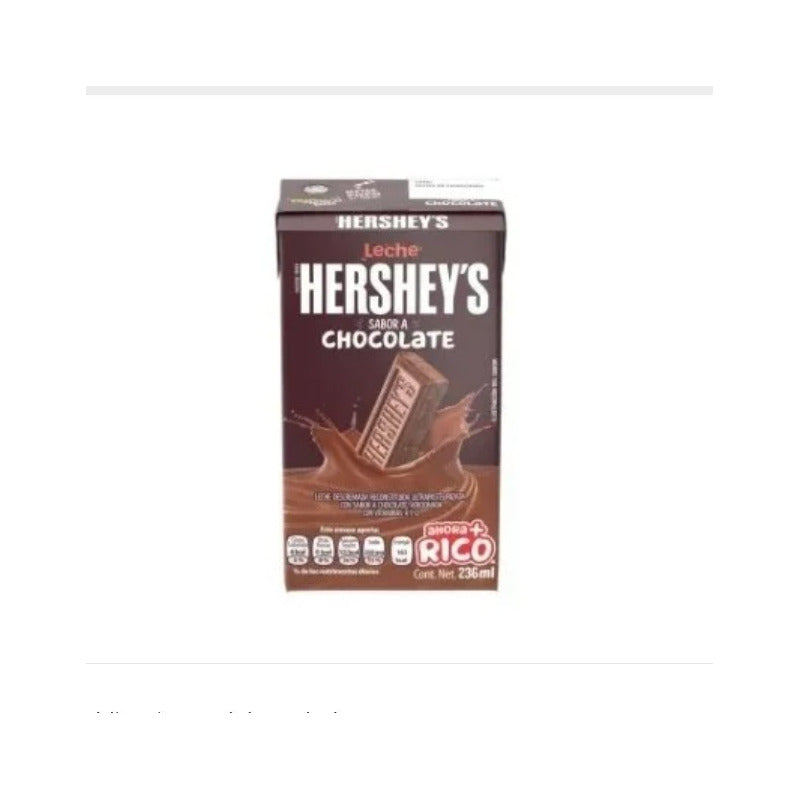 Leche Malteada Sabor Chocolate Hersheys Leche 236 Ml