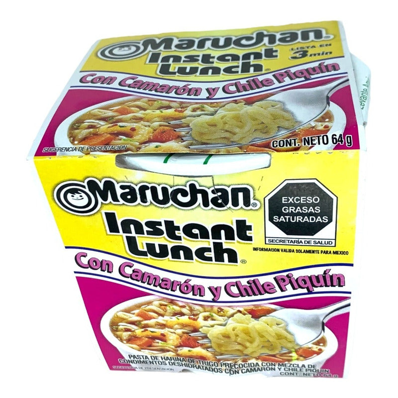 Sopa Instantanea Maruchan Con Camaron Y Chile Piquin 64 Gr