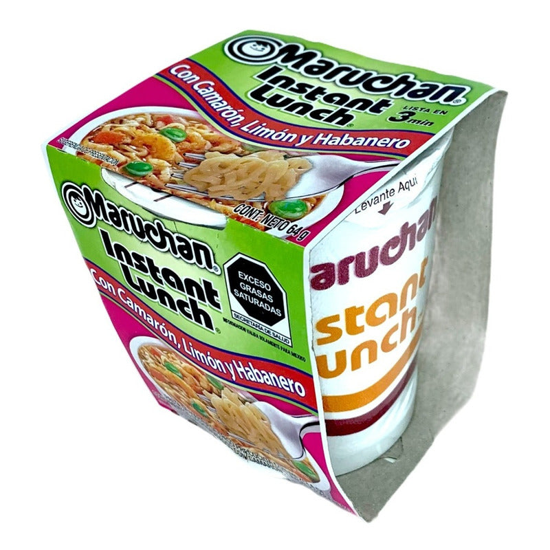 Sopa Instantanea Maruchan Con Camarón,limon Y Habanero 64 Gr