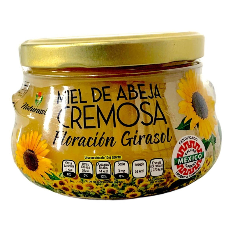 Miel De Abeja Cremosa 100% Natural 800 Grs Floracion Girasol