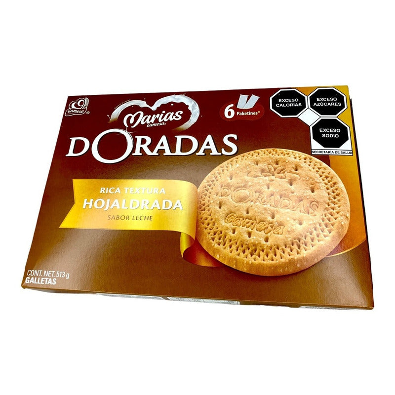 Galletas Marías Doradas 6 Pz Sabor A Leche 513 G