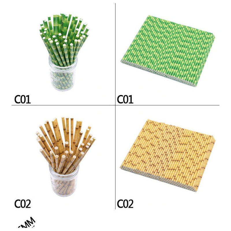 Popotes De Papel Biodegradable Reusables Ecologicos 25pz