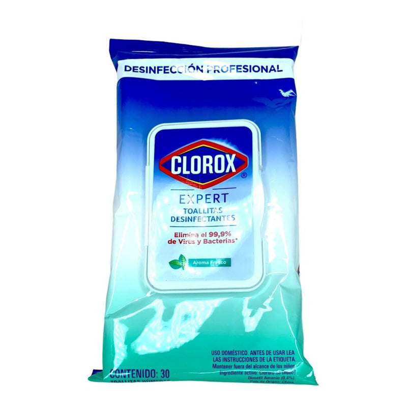 Clorox Toallitas Desinfectantes Expert Con 30 Toallas Aroma