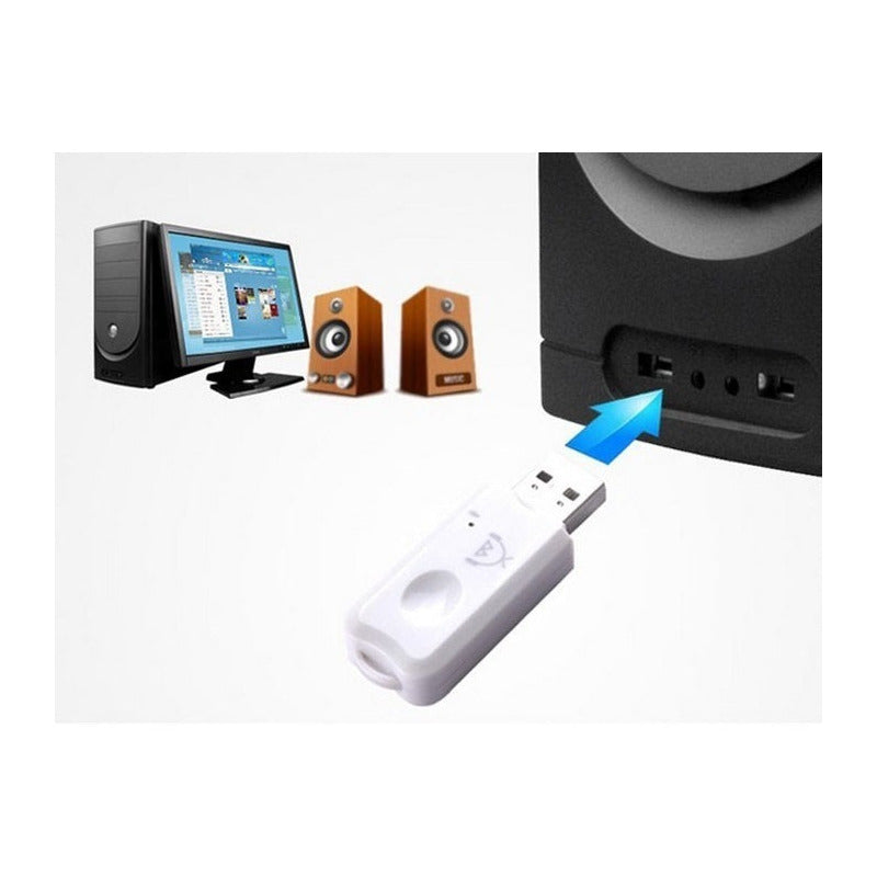 Receptor Bluetooth Usb Mp3 Audio Stereo Con Microfono