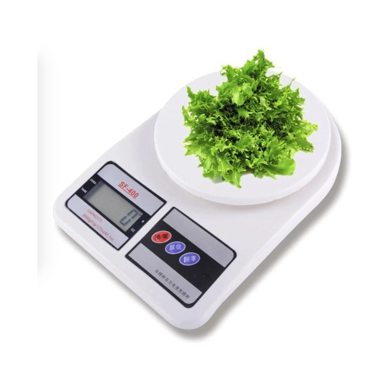 Bascula 10kg Cocina Pesar 1 Pieza 10 G Blanco