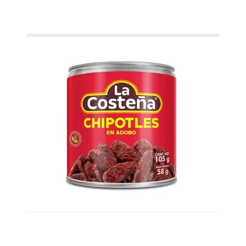 Chiles Chipotles La Costeña Adobados 105 Gr