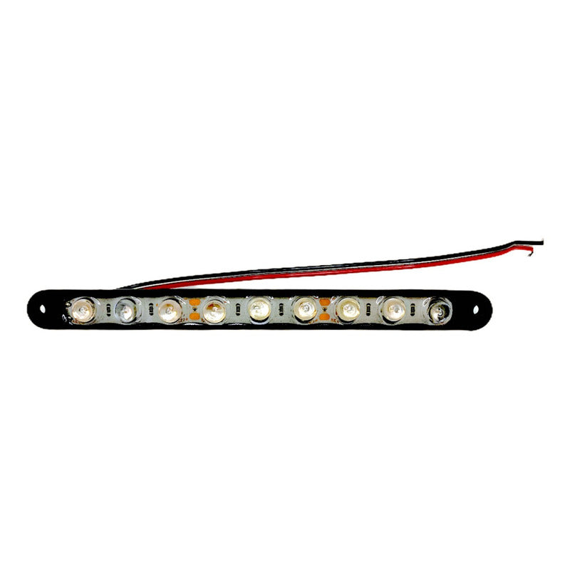 Tiras 1 Par Led Con 9 Lupas Led Super Luz Resina Jetta Audi 17cm