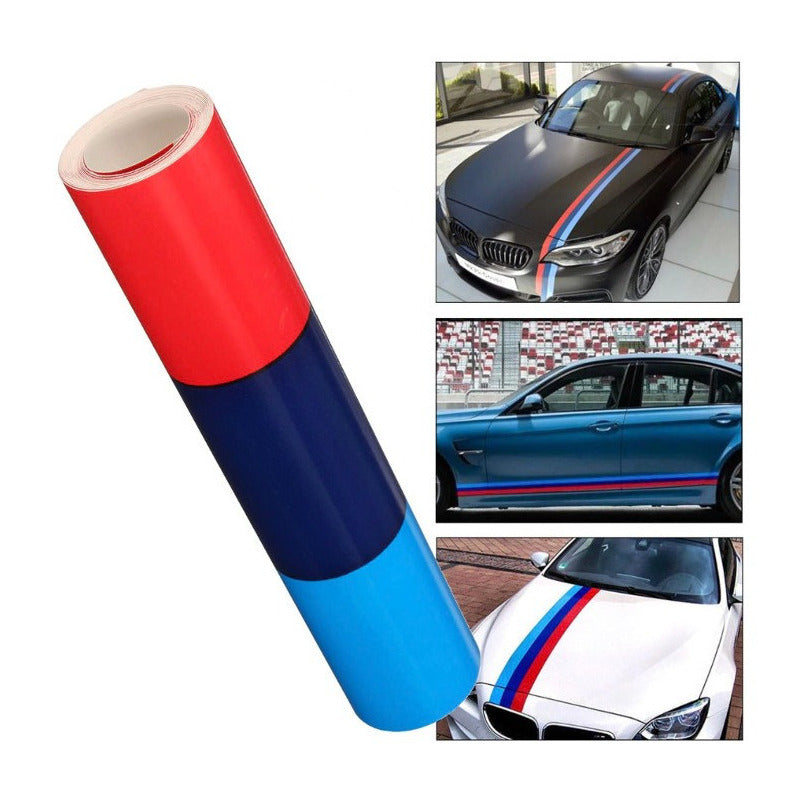 Sticker Calcomania Vinil Bandera Bmw 1 2 Serie I3 I8 15cmx1m