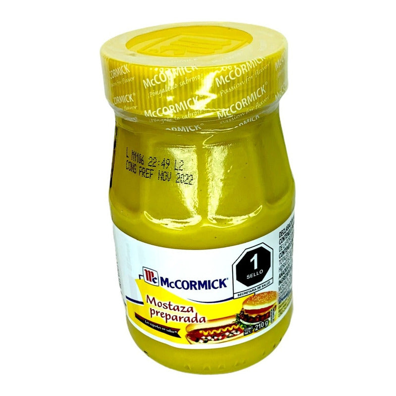 Mostaza Mccormick Frasco 210gr Mostaza Preparada