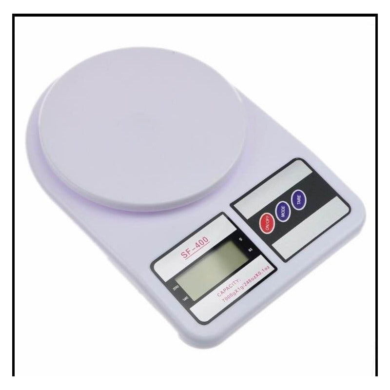 Bascula 10kg Cocina Pesar 1 Pieza 10 G Blanco