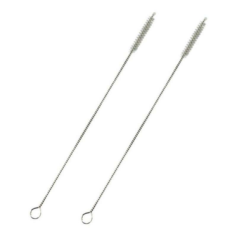 50 Cepillos Para Popotes Limpiador Acero Inoxidable 5mm Meta Plateado