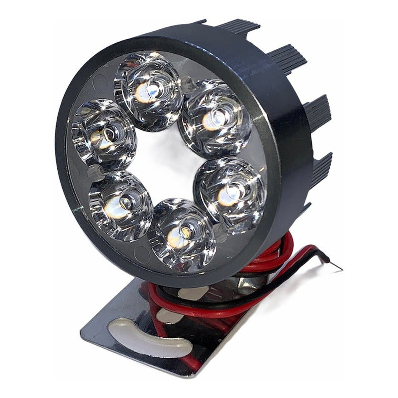 Faro Foco 6 Leds Barra Led Blanco Fijo Moto Bici 1 Par 12v - Eurotruck Mexico