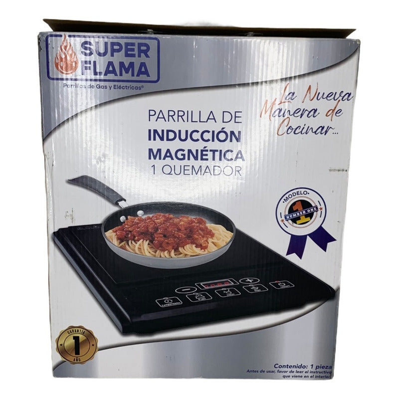 Parrilla Eléctrica Super Flama Inducción Magnética Quemador