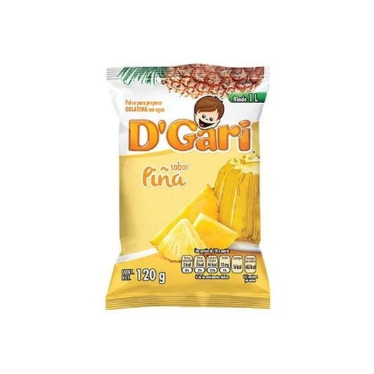 Gelatina En Polvo D-gari Agua Sobre Sabor Piña 120 Gr