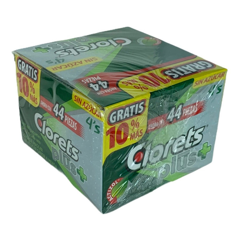 Chicles Clorets 4's Plus 40pzs Sin Azucar - Eurotruck Mexico