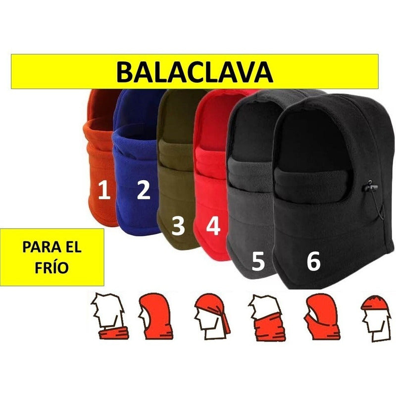 50 Mascara Termica Balaclava Frio Bufanda Moto Gorro Tactic