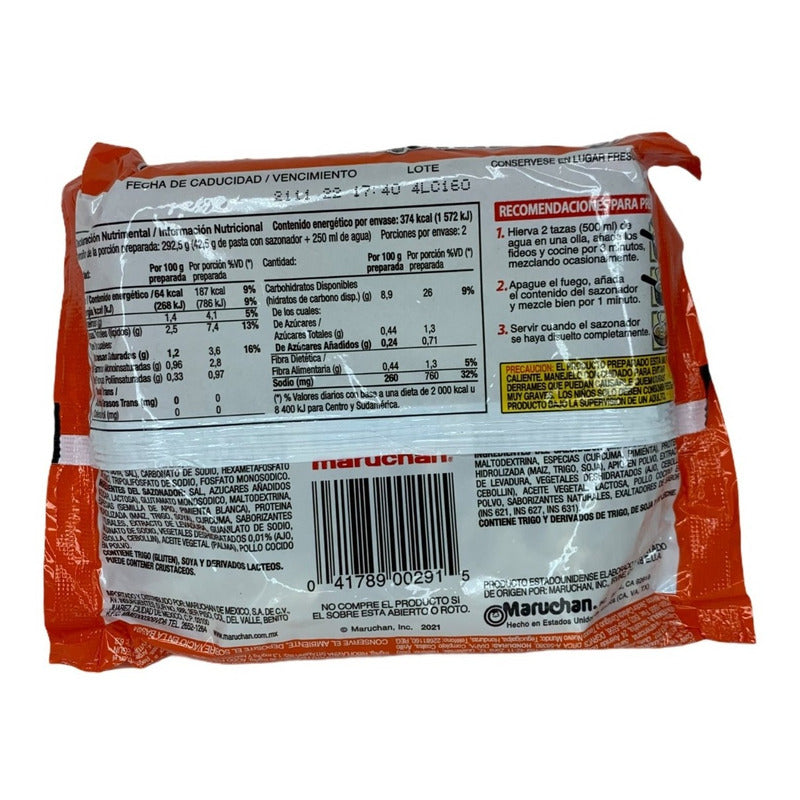 Sopa Maruchan Ramen Sabor A Pollo 85 Gr