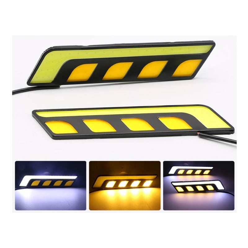 2 Pares Tira L Y 4 Modulos Par Led Jetta Universal Auto Moto