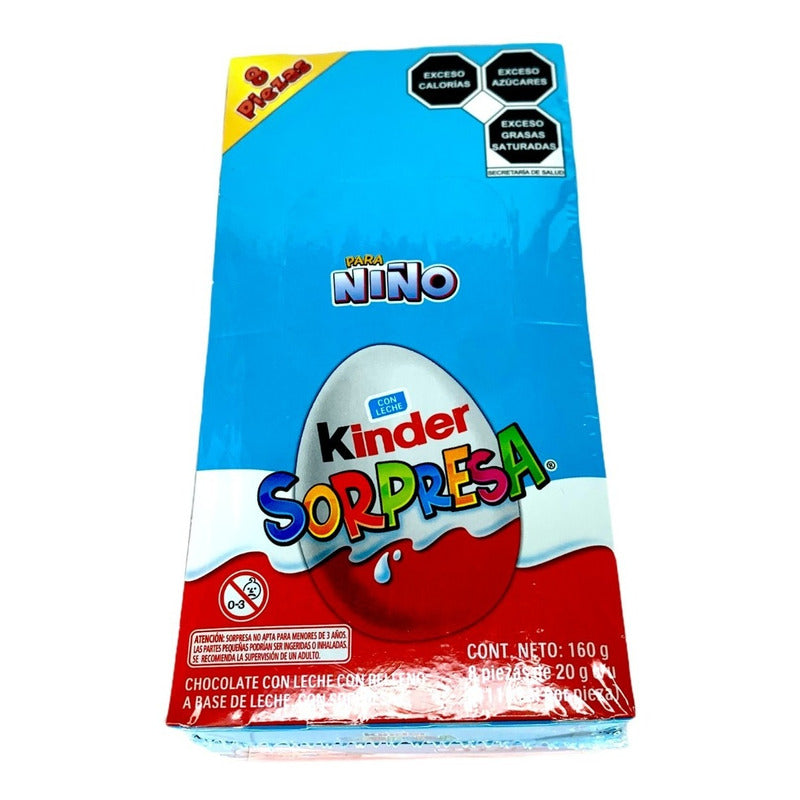 Kinder Sorpresa Niño Paquete Con 8 Huevitos Sorpresa