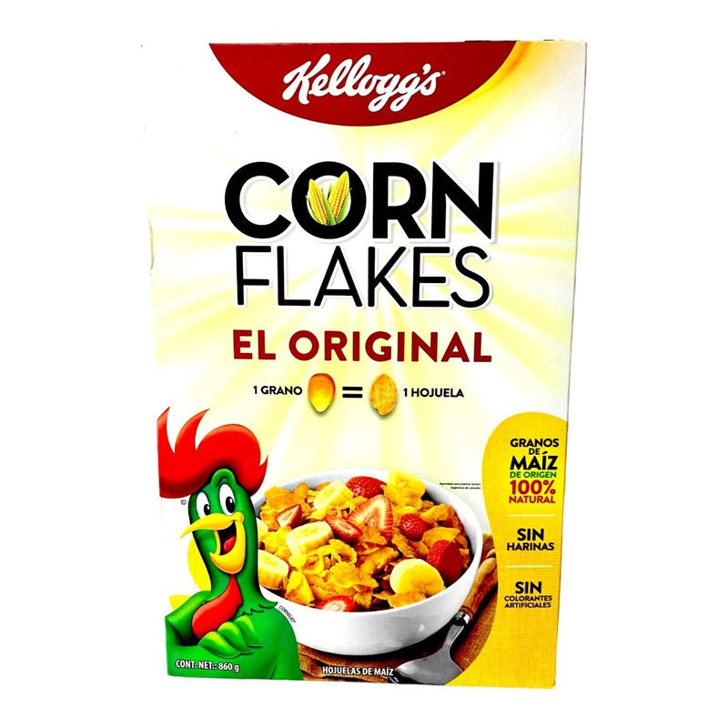 Corn Flakes Cereal Kelloggs El Original 860 Gr