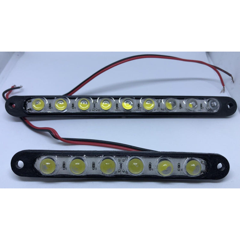 Tiras Led Con 12 Lupas Leds Super Luz Resina Jetta Bmw