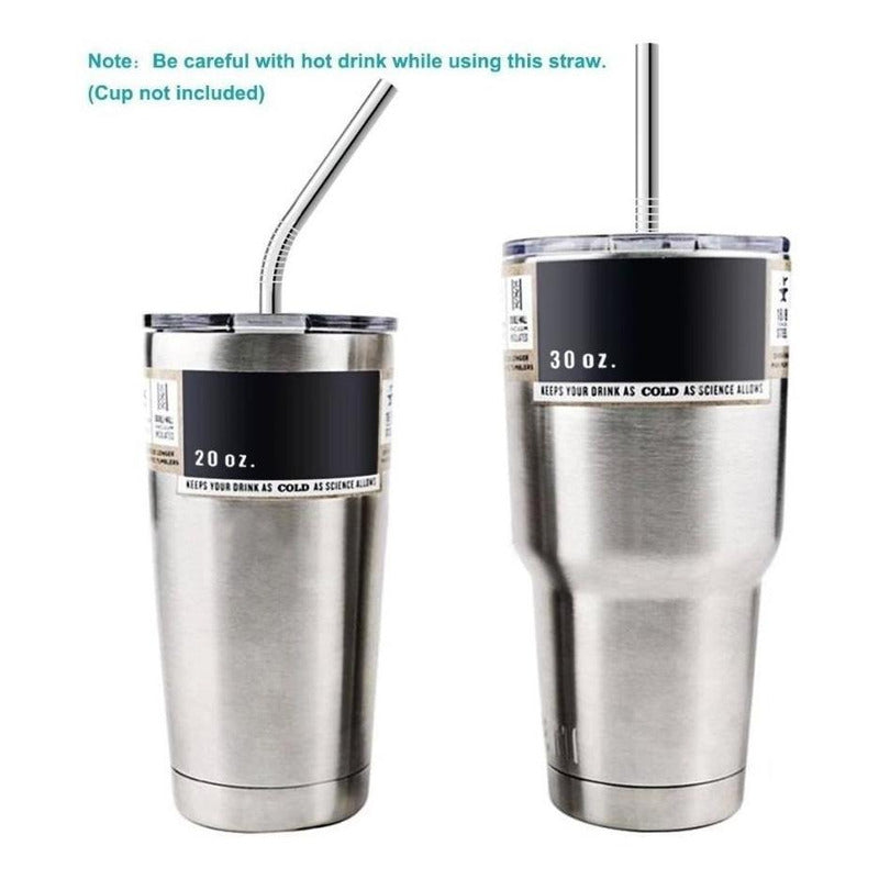 1 Popote Color Acero Inoxidable Metal Multicolor 21 O 26 Cm